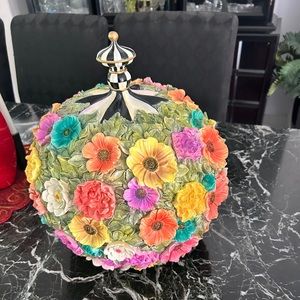 NWOT RARE largest MacKenzie Childs Flower Power Pumpkin
